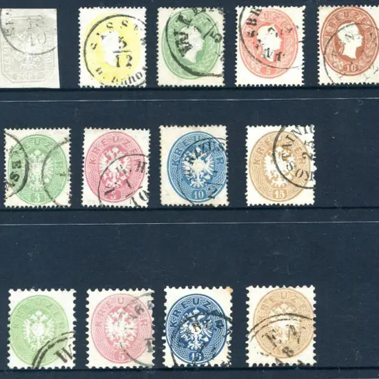 Austria 1858-1963 Fine used group comprising 1858 ...