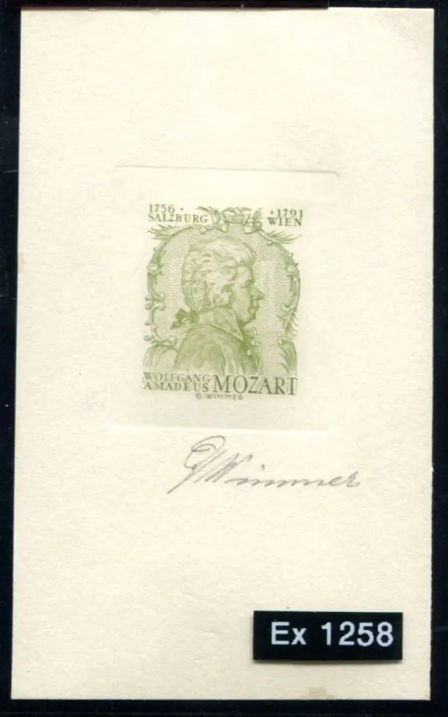 Austria 1956 as above but showing the profile of ... Image 1++