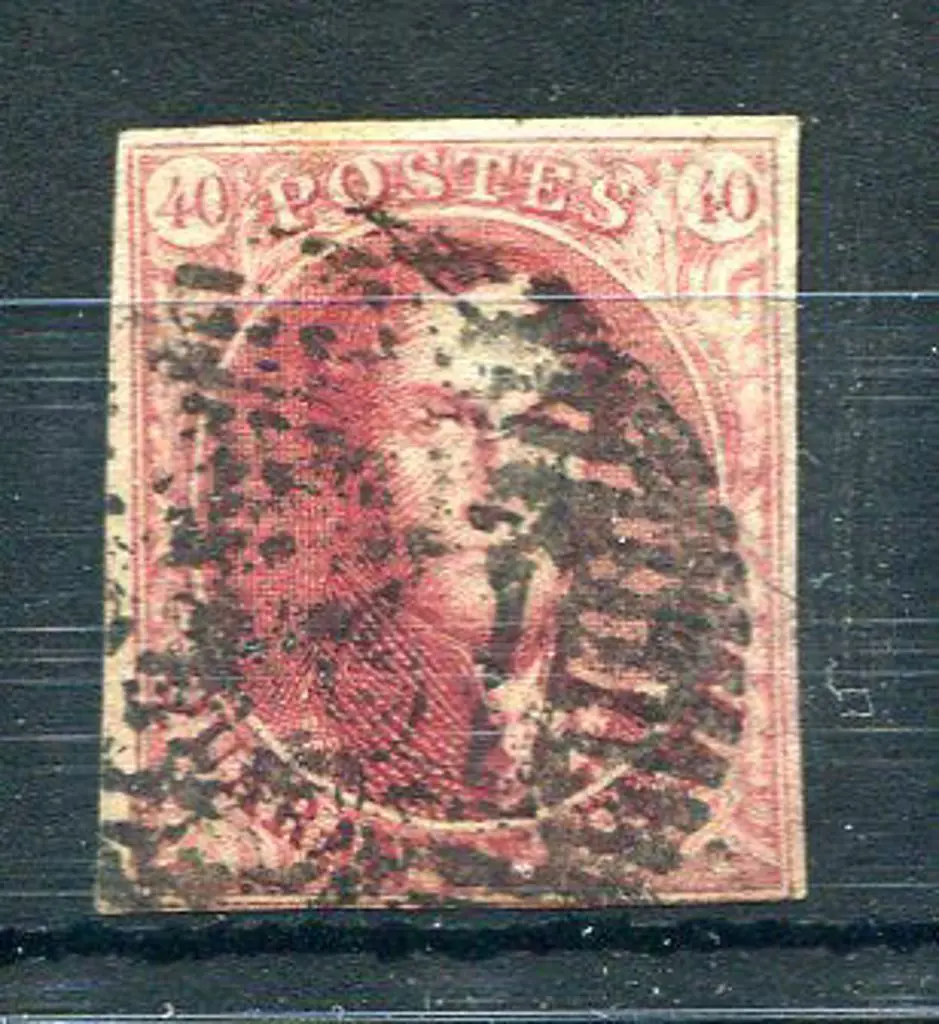 Belgium 1849/50 40¢ Medallions with wmk "LL" in ... Image 1++