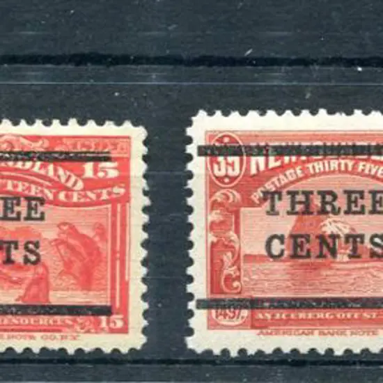 Canada-Newfoundland 1920 Surcharges set comprising ...
