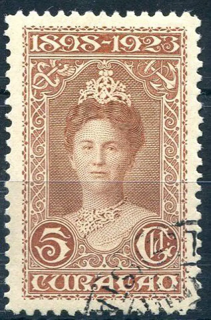 Curacao 1923 5g Queen's Silver Jubilee. Fine used. ... Image 1++