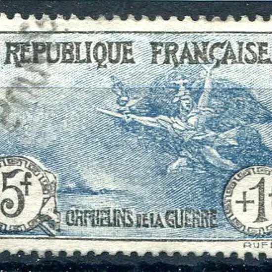 France 1926 5f + 1f War Orphans Fund blue fine ...