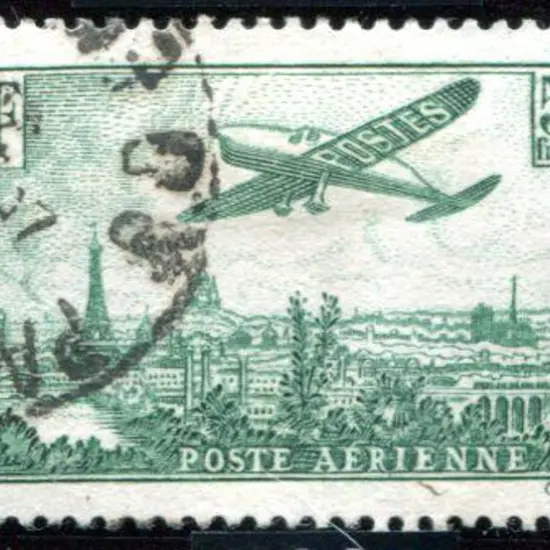 France 1936 50f green Airmail. Fine used & well ...