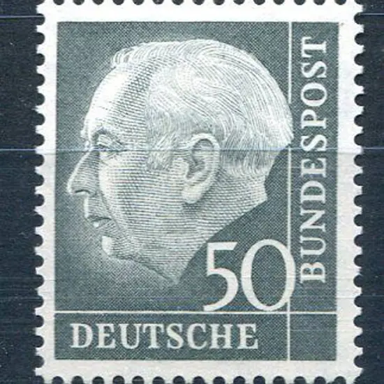 Germany-West 1954/60 50pf Heuss Fresh MUH & the ...