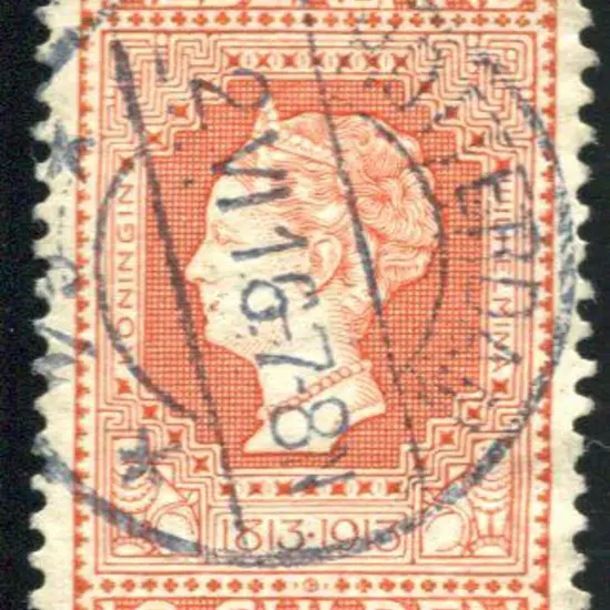 Netherlands 1913 10g Centenary with neat central ...