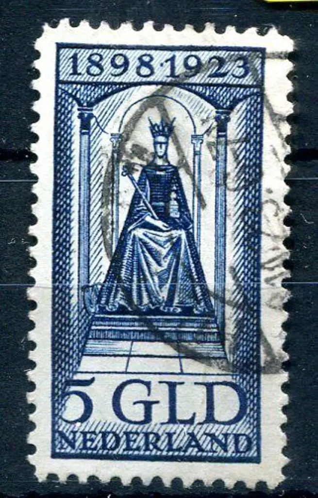 Netherlands 1923 5g blue Accession fine used. Mi. ... Image 1++