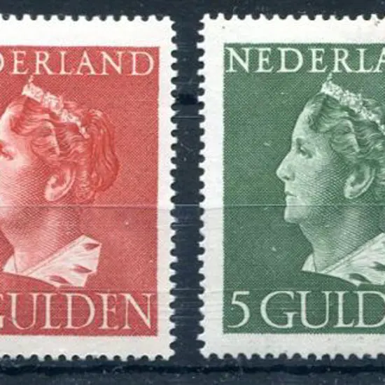 Netherlands 1946/47 1g to 10g Queen Wilhelmina. ...