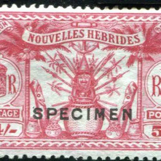 New Hebrides-French 1925 5c to 5Fr Weapons & Idols ...