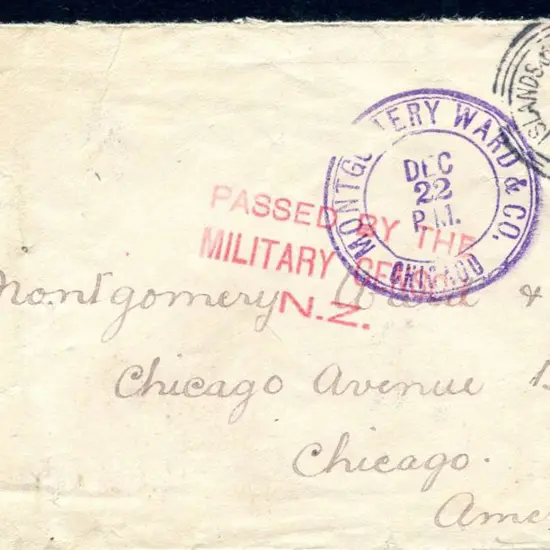 New Zealand 1915 (9th Nov) cover bearing 1d ...