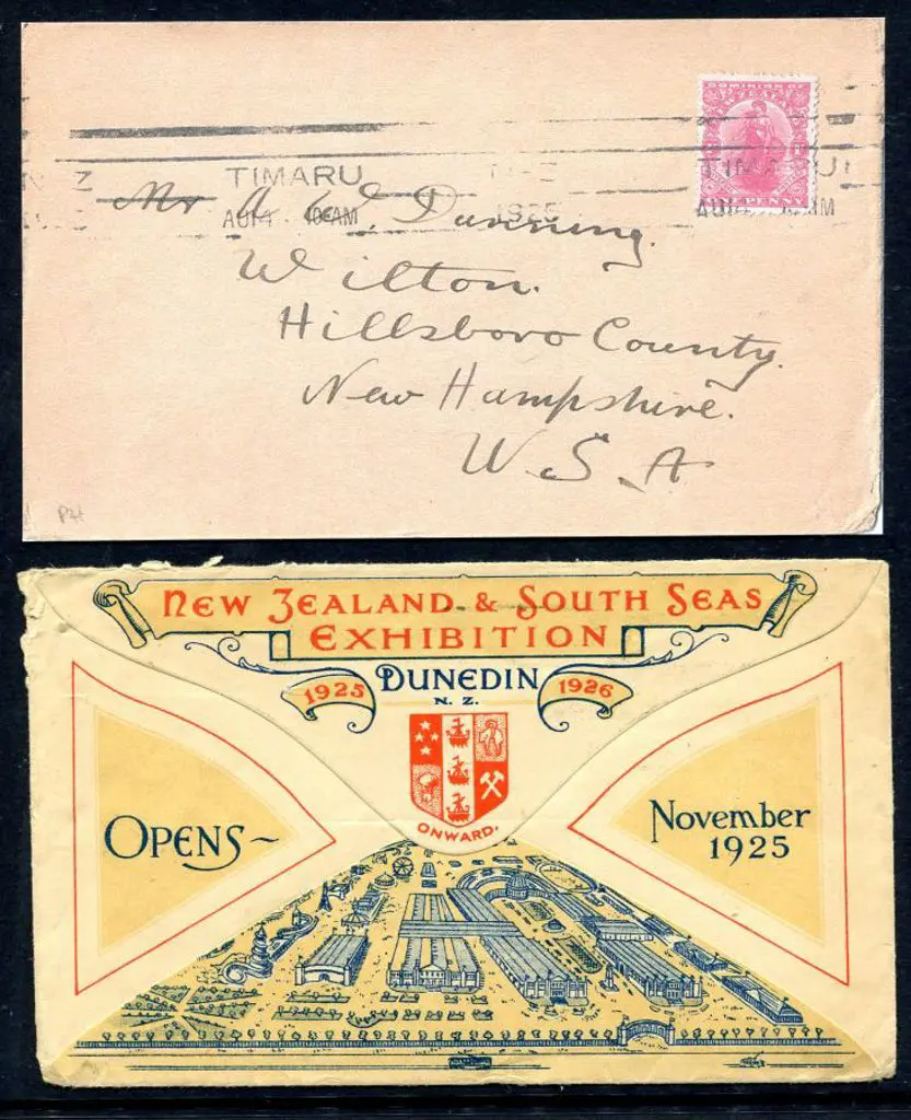 New Zealand 1925 (14th Aug) "New Zealand & South ... Image 1++