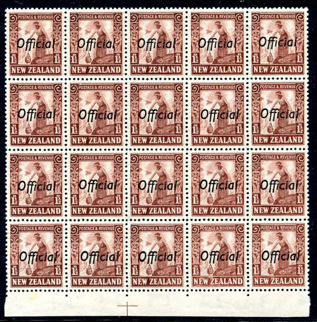 New Zealand 1936 1½d Maori Cooking, multiple wmk, ... Image 1++