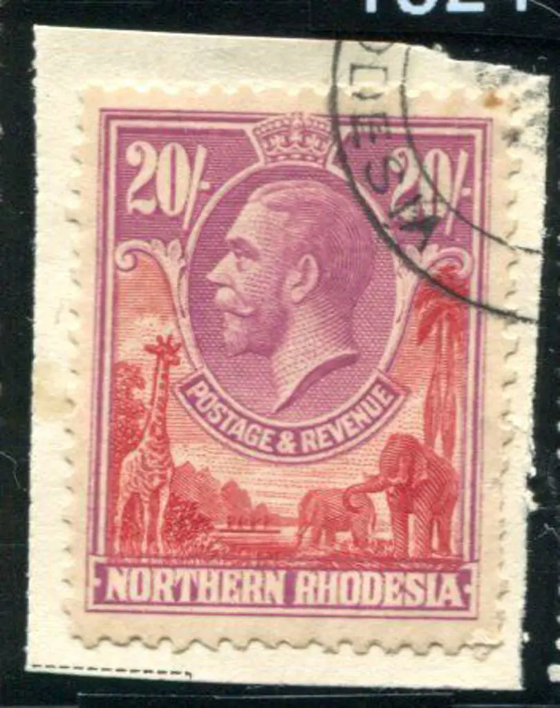 Northern Rhodesia 1925/29 10/- & 20/- KGV defins ... Image 1++