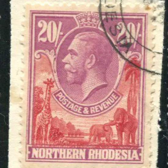 Northern Rhodesia 1925/29 10/- & 20/- KGV defins ...