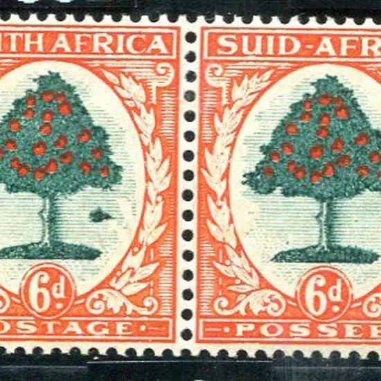 South Africa 1933/48 6d green & vermilion ...