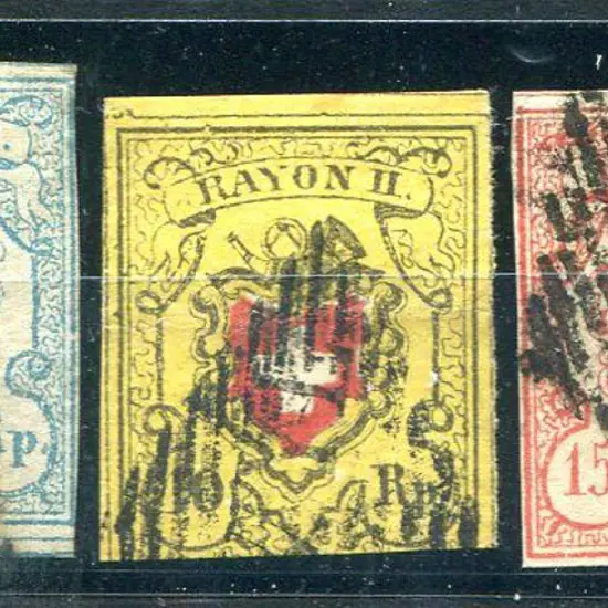 Switzerland 1850/52 Rayon I, II & III good to fine ...
