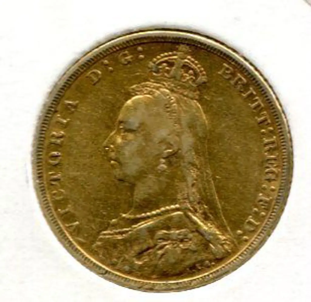 1891 QV Sovereign from Melbourne. VF Image 1++
