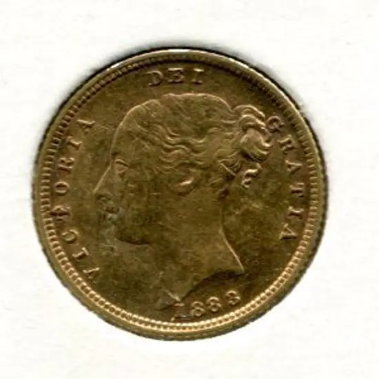 1883 QV Half Sovereign from Sydney. VF