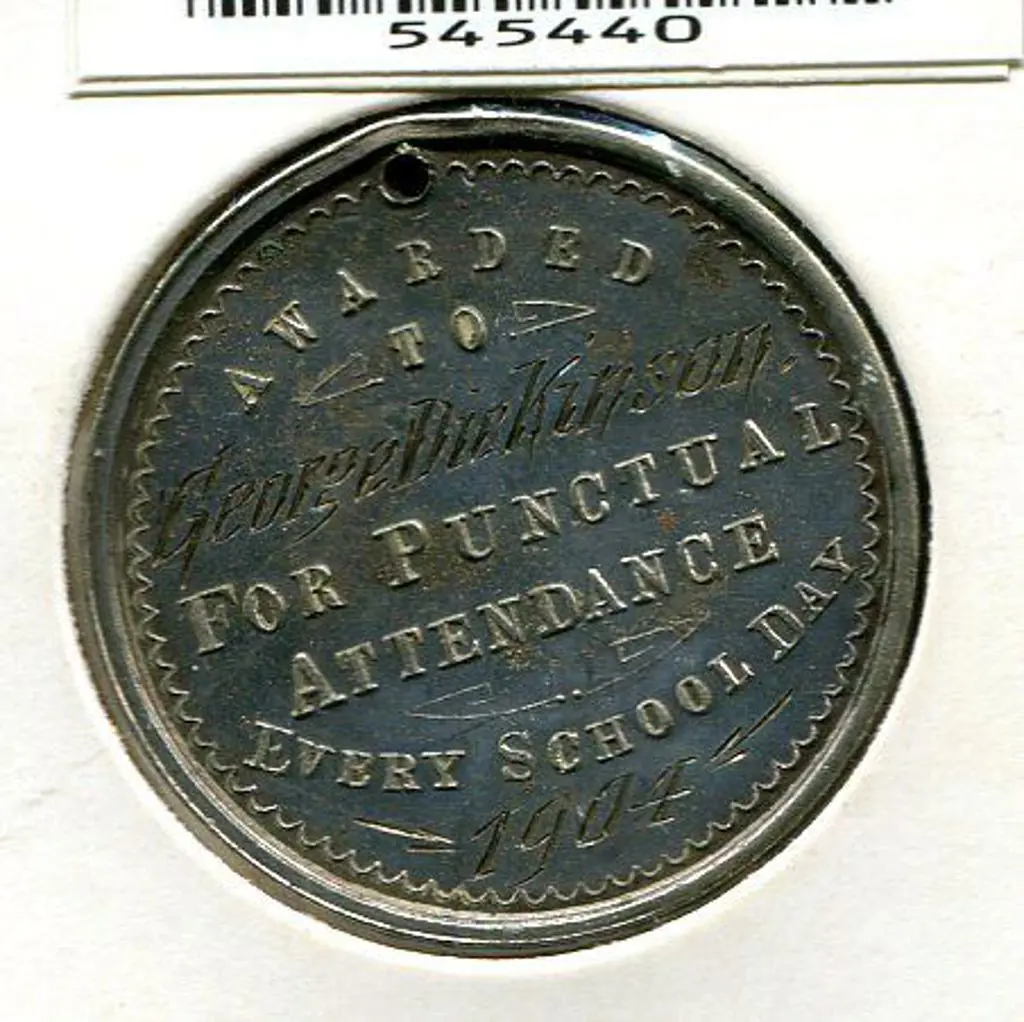 1904 Education Dept of Western Australia silvered ... Image 1++