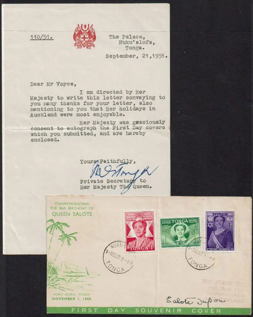 Queen Salote, 1950 (1st Nov) Salote 50th Birthday ... Image 1++