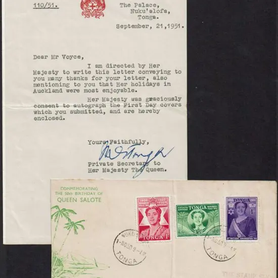 Queen Salote, 1950 (1st Nov) Salote 50th Birthday ...
