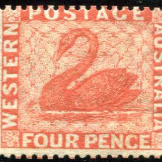 1861 4d vermilion, perf 14, Somerset House. Fine ...