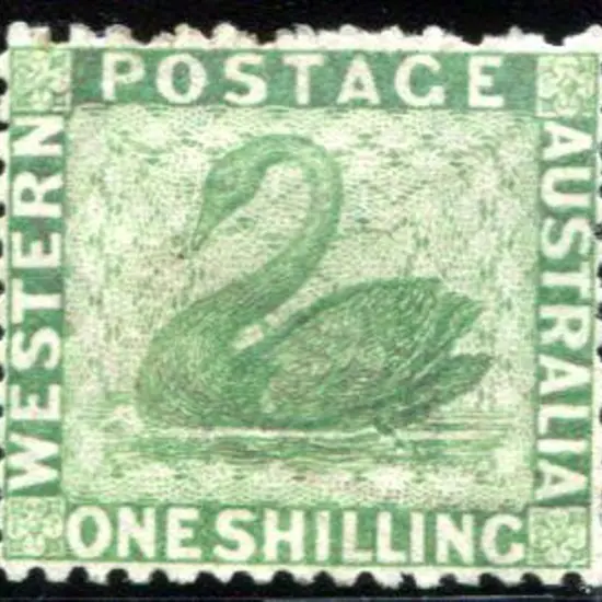1865 1/- bright green, wmk crown CC, Perf. 12½. ...