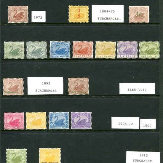 1872-1912 MUH/MLH singles selected for their with ...