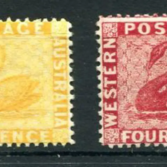 1882/85 1d yellow ochre (SG 76), 2d chrome yellow ...