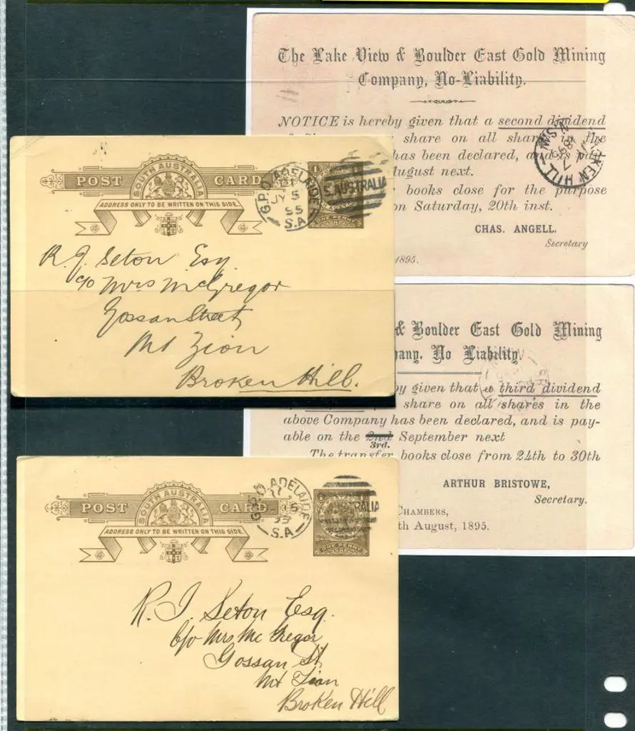 1895 (15th July & 15th Aug) South Australian 1d ... Image 1++