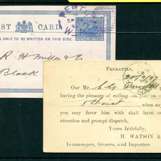 1897 (20th Sept) H. Watson & Co Ironmongers, ...