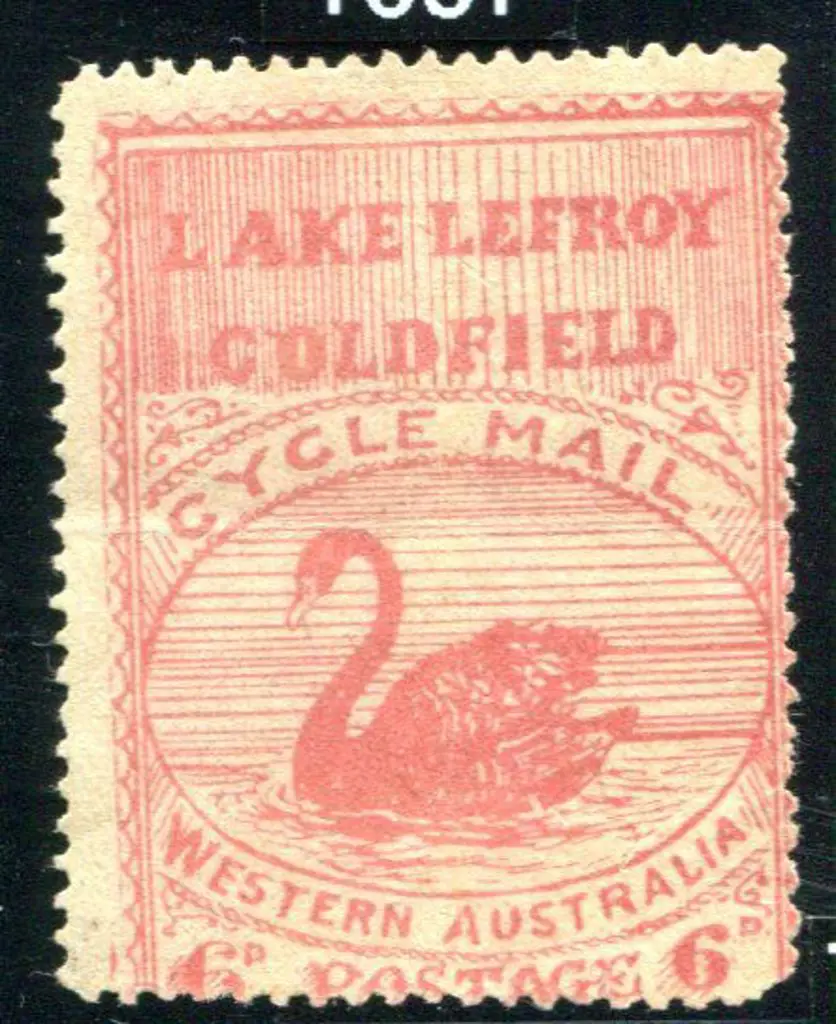 1897 6d pink Lake Lefroy Goldfields Local Post ... Image 1++