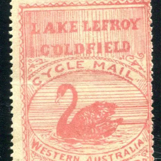 1897 6d pink Lake Lefroy Goldfields Local Post ...