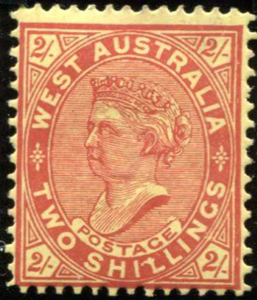 1902 2/- brownish-red/yellow, wmk V/Crown inv, ... Image 1++