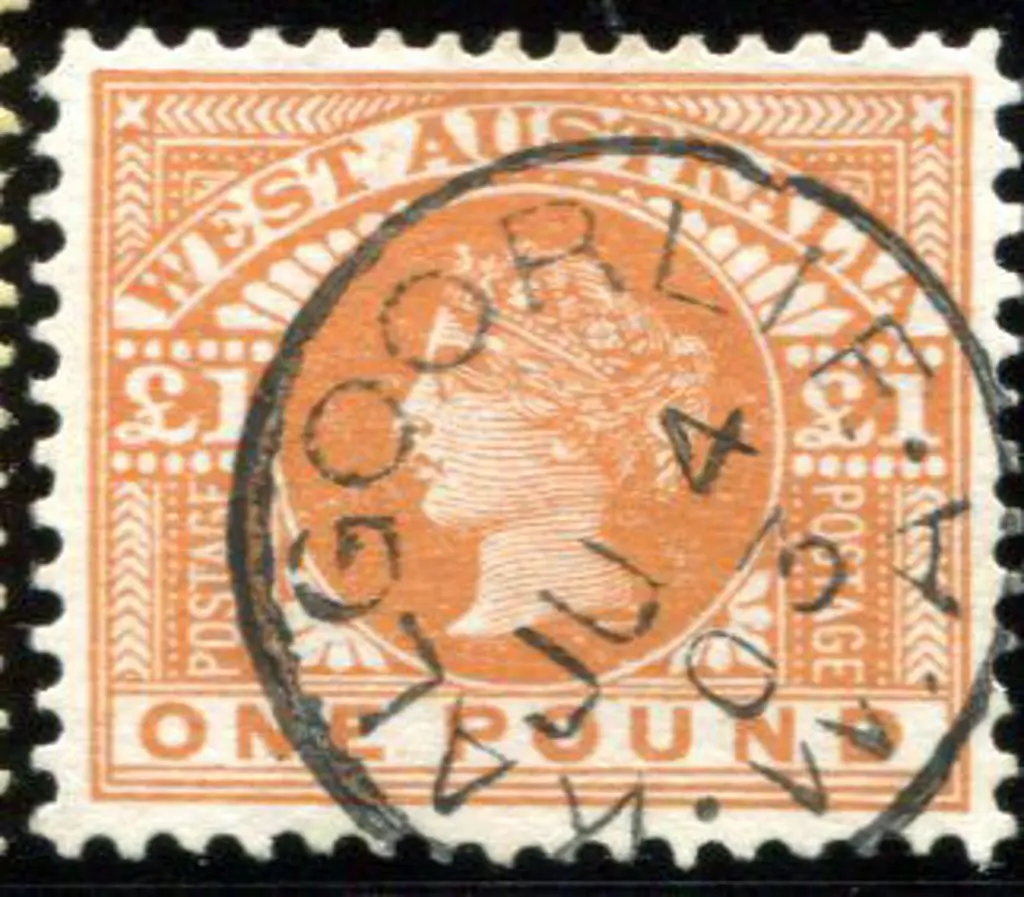 1902 £1 orange-brown, superb fine used with crisp ... Image 1++
