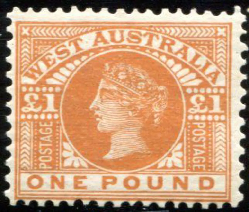 1902 £1 orange brown. MLH with strong vibrant ... Image 1++