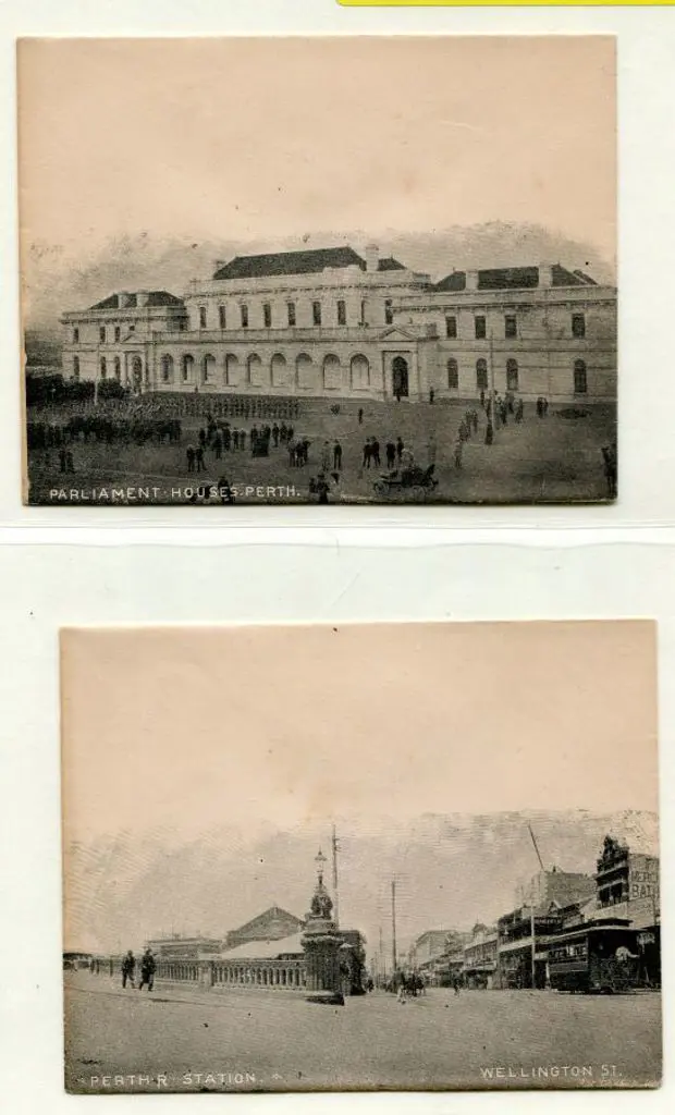 1906 "PARLIAMENT HOUSES, PERTH" & "PERTH R. ... Image 1++