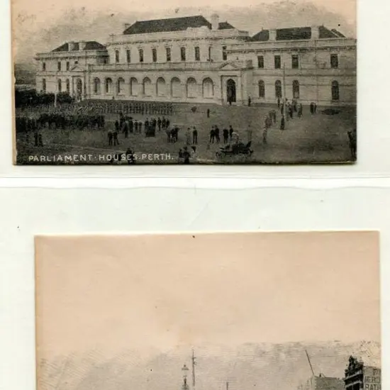1906 "PARLIAMENT HOUSES, PERTH" & "PERTH R. ...