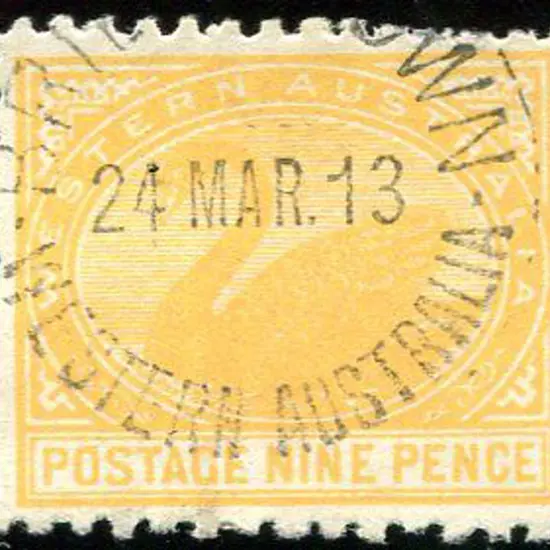 1912 9d orange, perf. 11, with upright wmk. Good ...