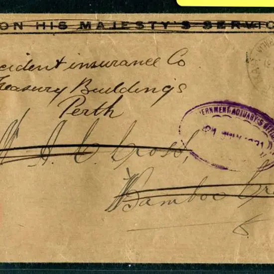 1931 (31st June) Airmail cover with ½d orange KGV ...