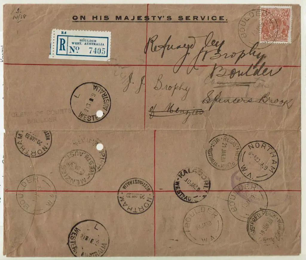 1936-1977 Registered covers with 1936 (27th Oct) ... Image 1++