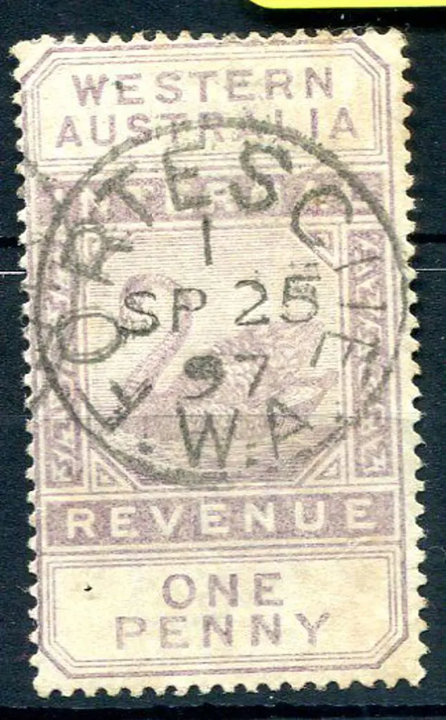 Fortescue 3b in 1 on 1d lilac I.R. stamp for 25 SP ... Image 1++
