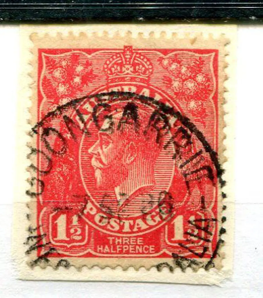 Goongarrie (b) D27 on 1½d red KGV dated 7 SE 26. ... Image 1++