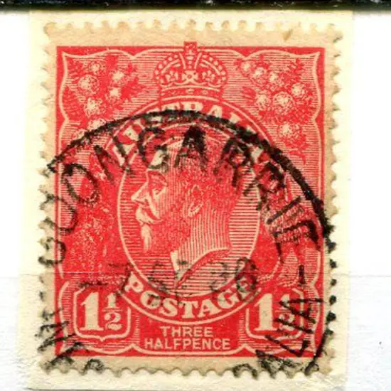 Goongarrie (b) D27 on 1½d red KGV dated 7 SE 26. ...
