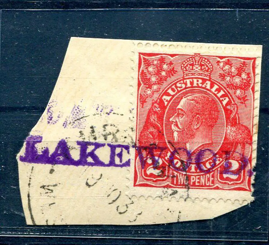 Lakewood straight line rubber stamp tying 2d red ... Image 1++