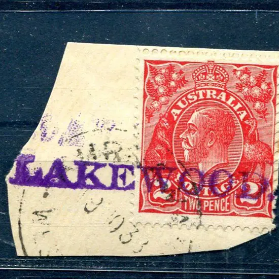 Lakewood straight line rubber stamp tying 2d red ...