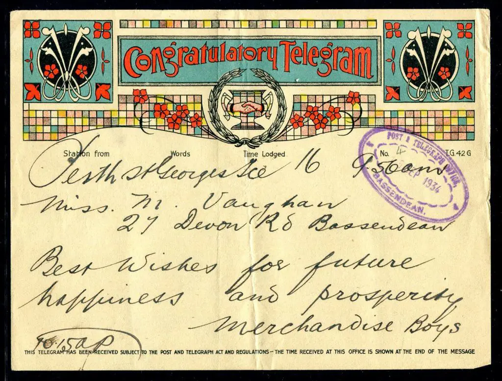 Post & Telegraph Office Bassendean oval for 15 SEP ... Image 1++