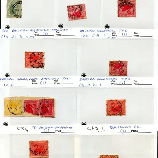 Travelling PO postmarks for TPO Great Southern ...
