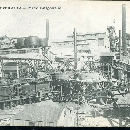 "Australia - Mine Kalgoorlie" b&w from Messageries ...