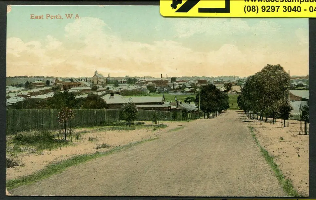 "East Perth, W.A." Falk colour & unused. Minor ... Image 1++