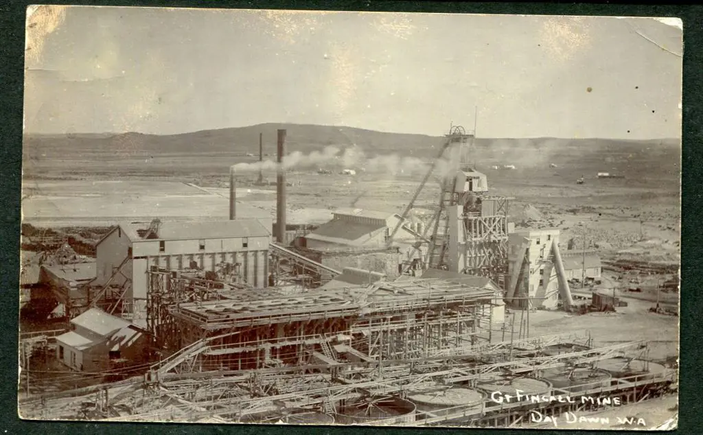 "Gt Fingal Mine Day Dawn, WA" in b&w with ... Image 1++